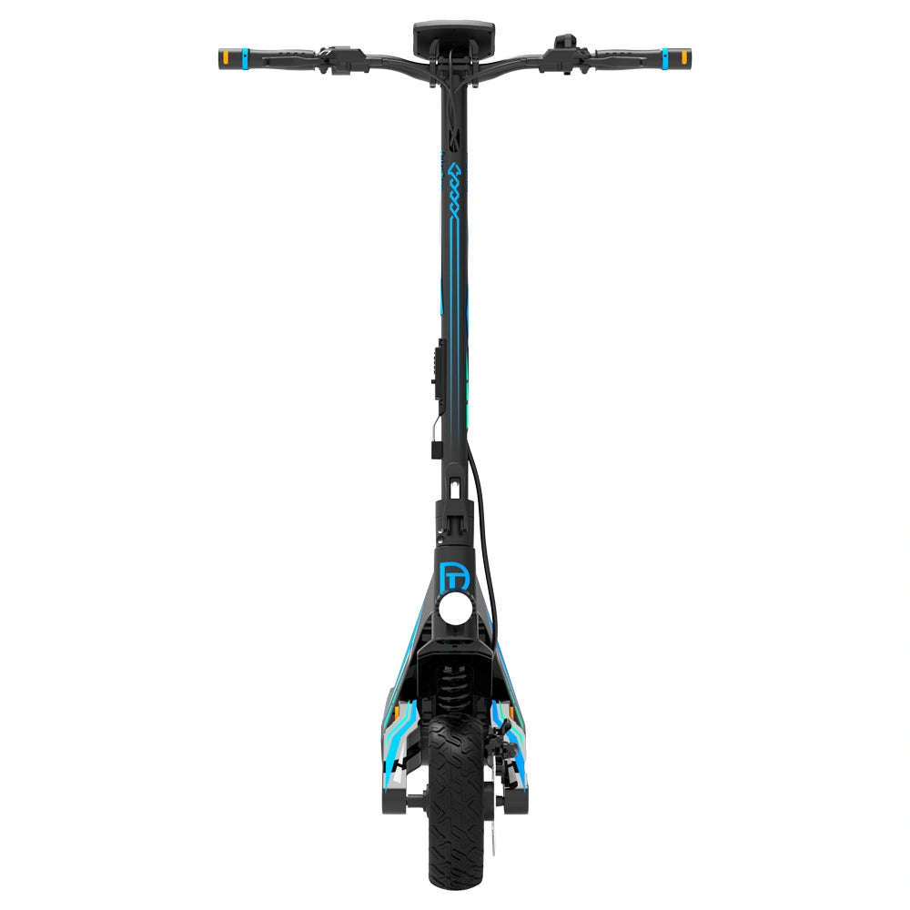 Drive Tron DT06 Electric Scooter | No Stem Lock Design with Blue Cyan Style & Advanced Suspension System