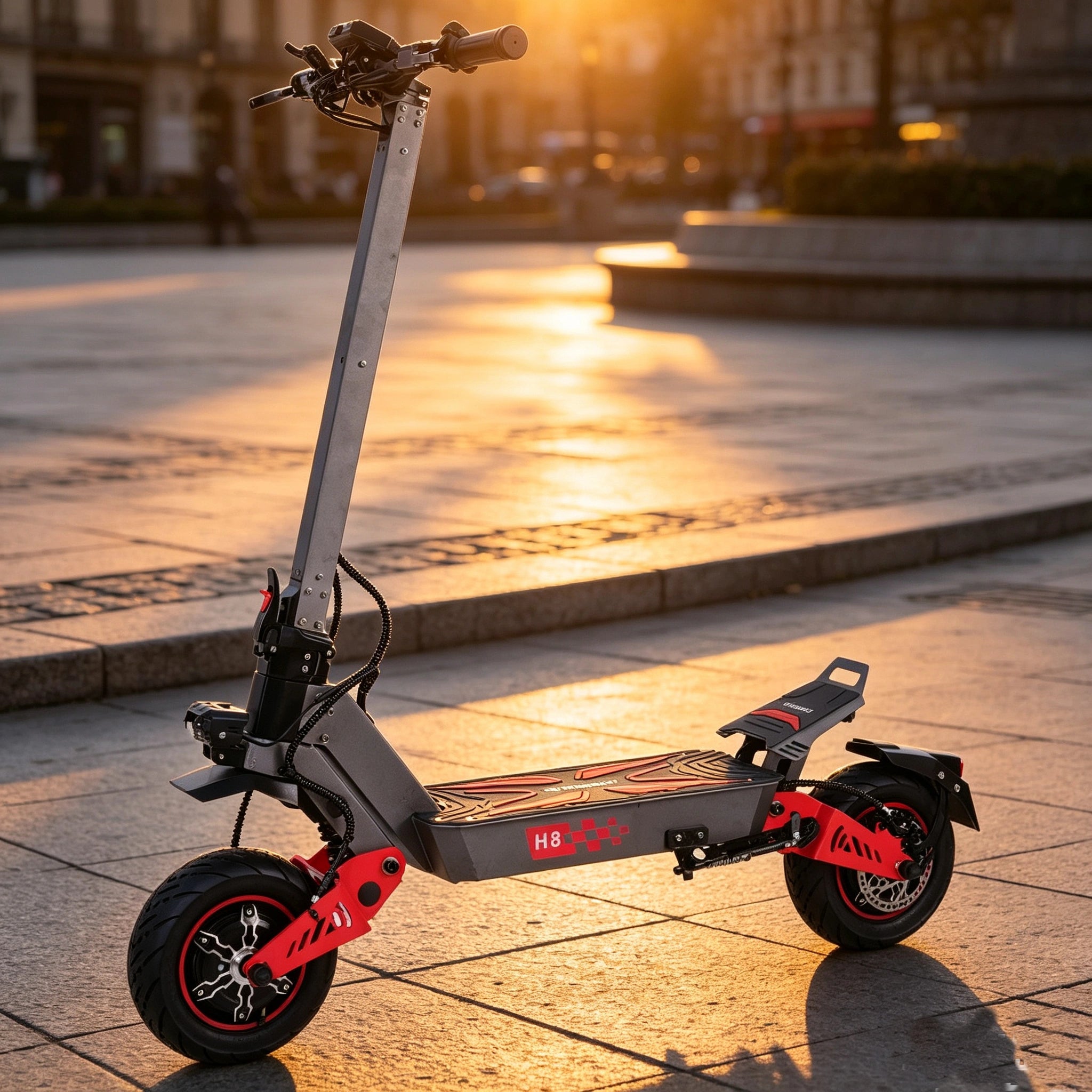 FREEBOY H8 Elektroroller – Zwei 3000-W-Motoren, 60 km/h Geschwindigkeit, 60 V 28 Ah Akku