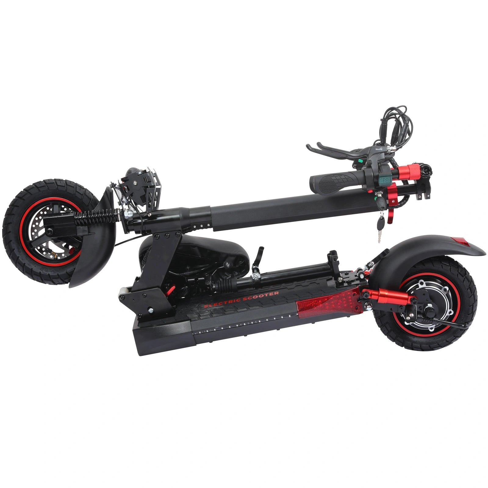 FREEBOY J01 Electric Scooter – 800W Motor, 55KM Range, 45KM/H Speed, Comfortable Seated Commuter