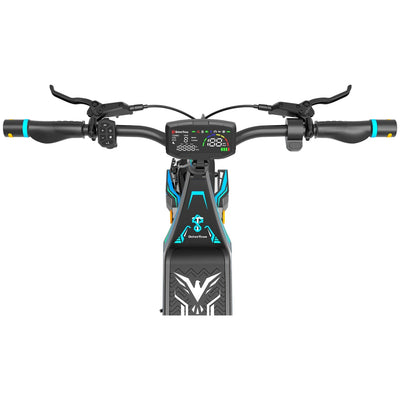 Drive Tron DT06 Electric Scooter | No Stem Lock Design with Blue Cyan Style & Advanced Suspension System