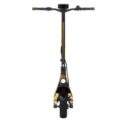 Drive Tron DT06 Electric Scooter | No Stem Lock Design with Orange Yellow Racing Style & High-Performance Suspension