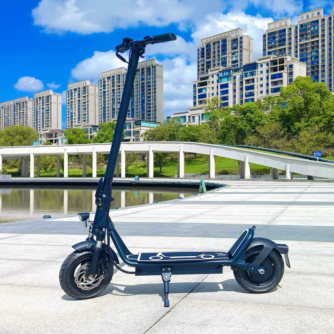 DriveTron DT01 Electric Scooter | 756W Peak Power | 25-Mile Range | 10" Tubeless Tires