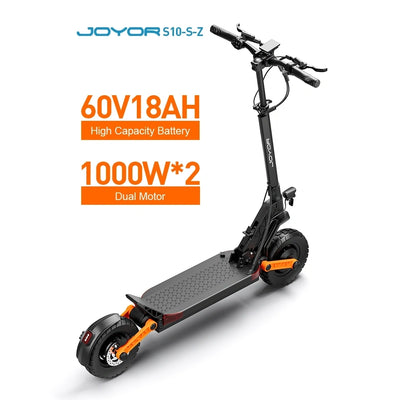 JOYOR S10-S-Z Electric Scooter – Dual 1000W Motors, 75km Range, Hydraulic Braking System